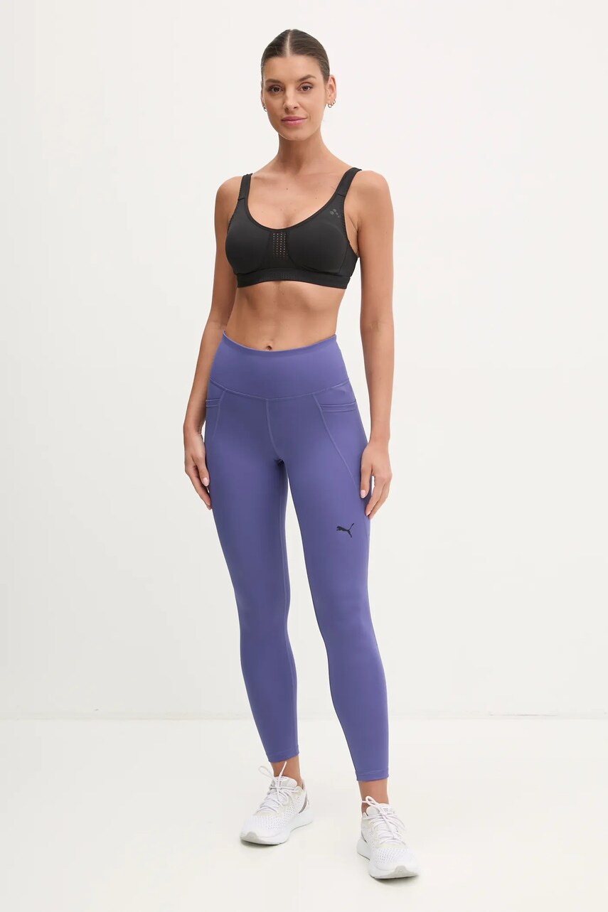 Легінси для тренувань Puma Essentials колір фіолетовий однотонні 525899