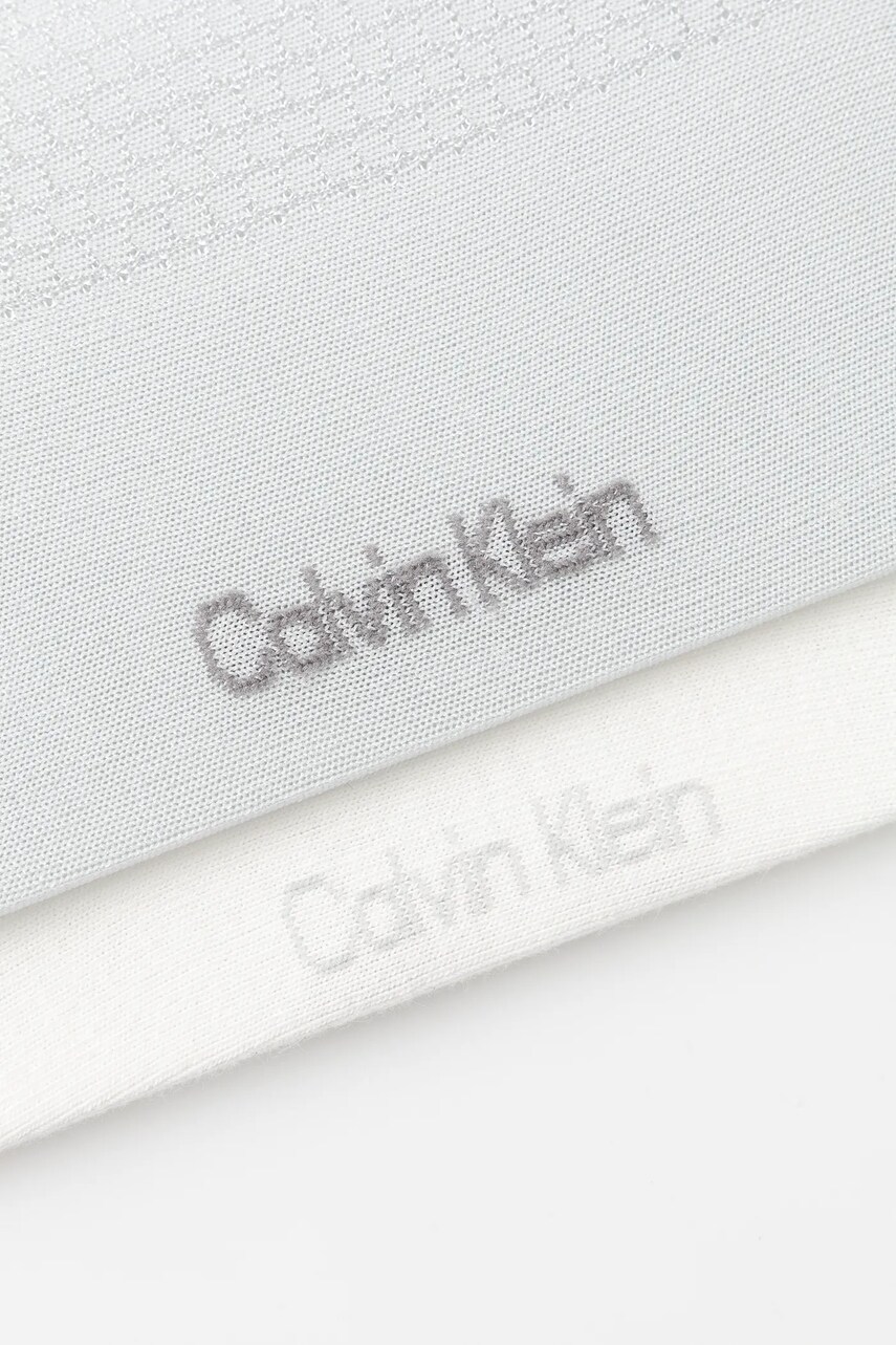 Шкарпетки Calvin Klein 2-pack жіночі колір сірий 701232094