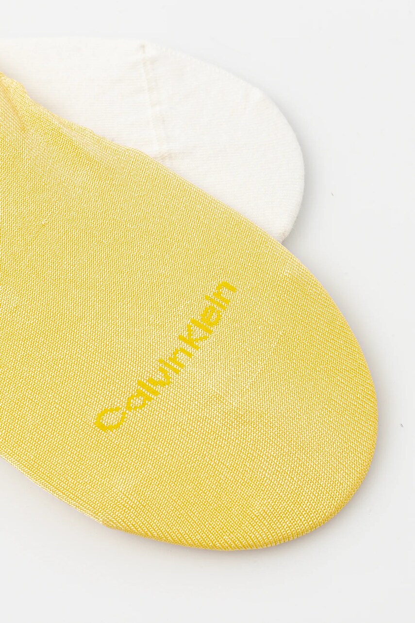 Шкарпетки Calvin Klein 2-pack жіночі колір жовтий 701232644