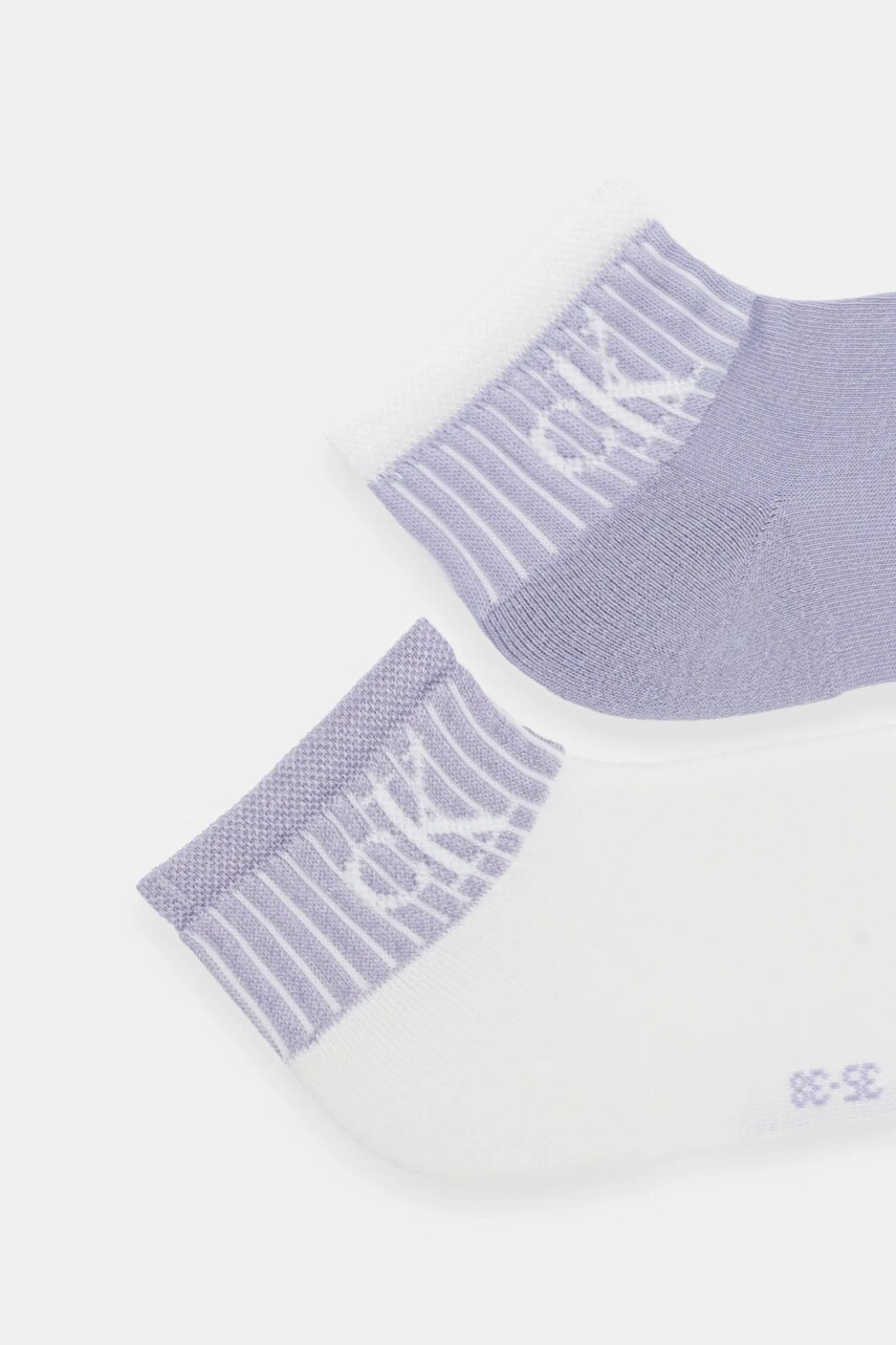 Шкарпетки Calvin Klein Jeans 2-pack жіночі колір білий 701230599