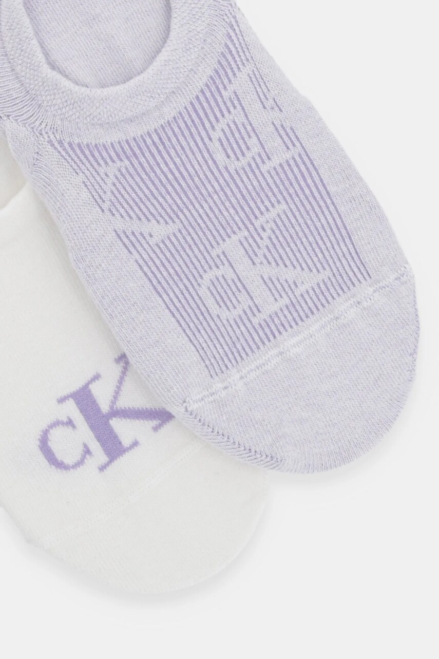 Шкарпетки Calvin Klein Jeans 2-pack жіночі колір фіолетовий 701231402