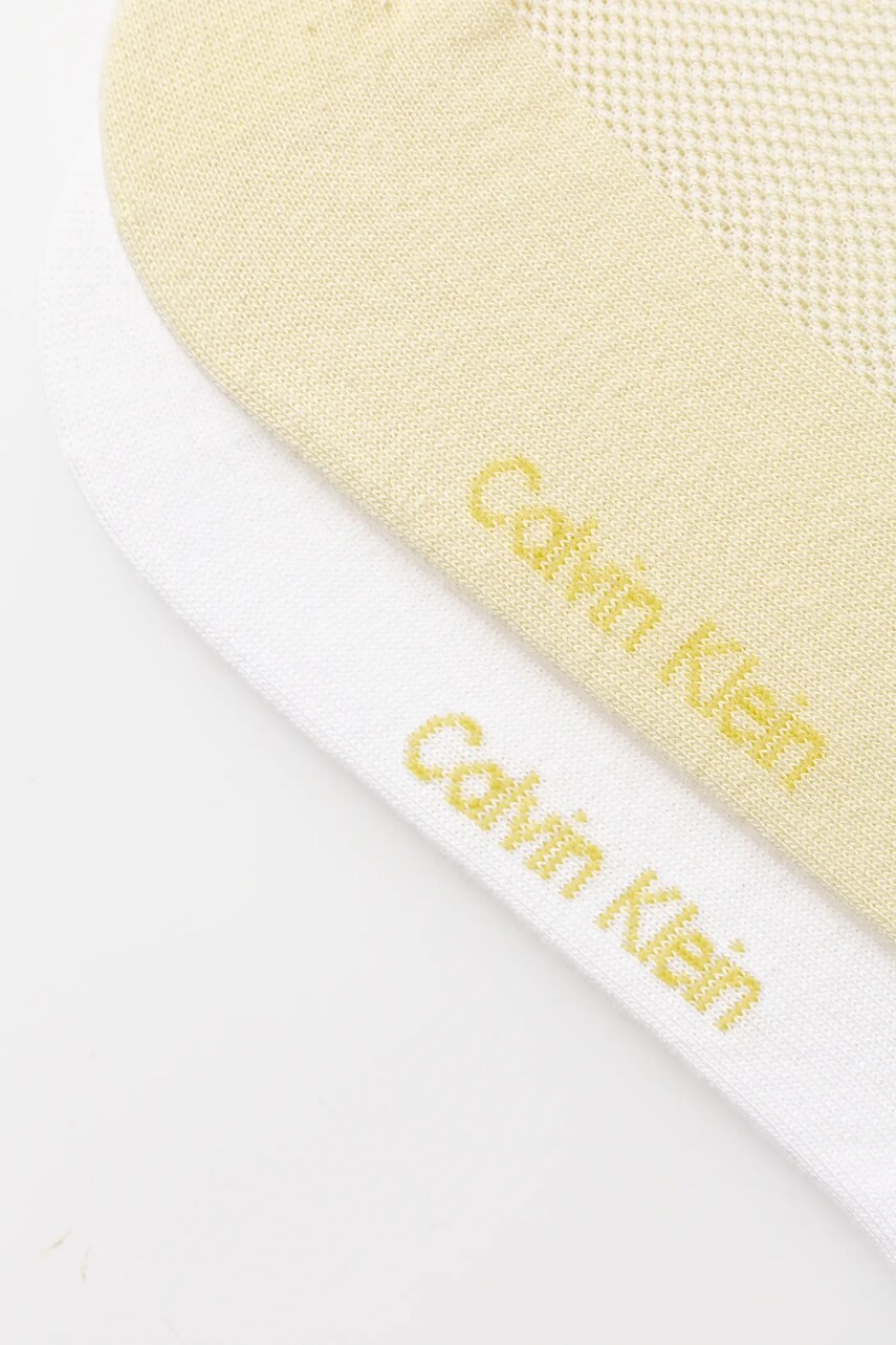 Шкарпетки Calvin Klein Jeans 2-pack жіночі колір жовтий 701231403