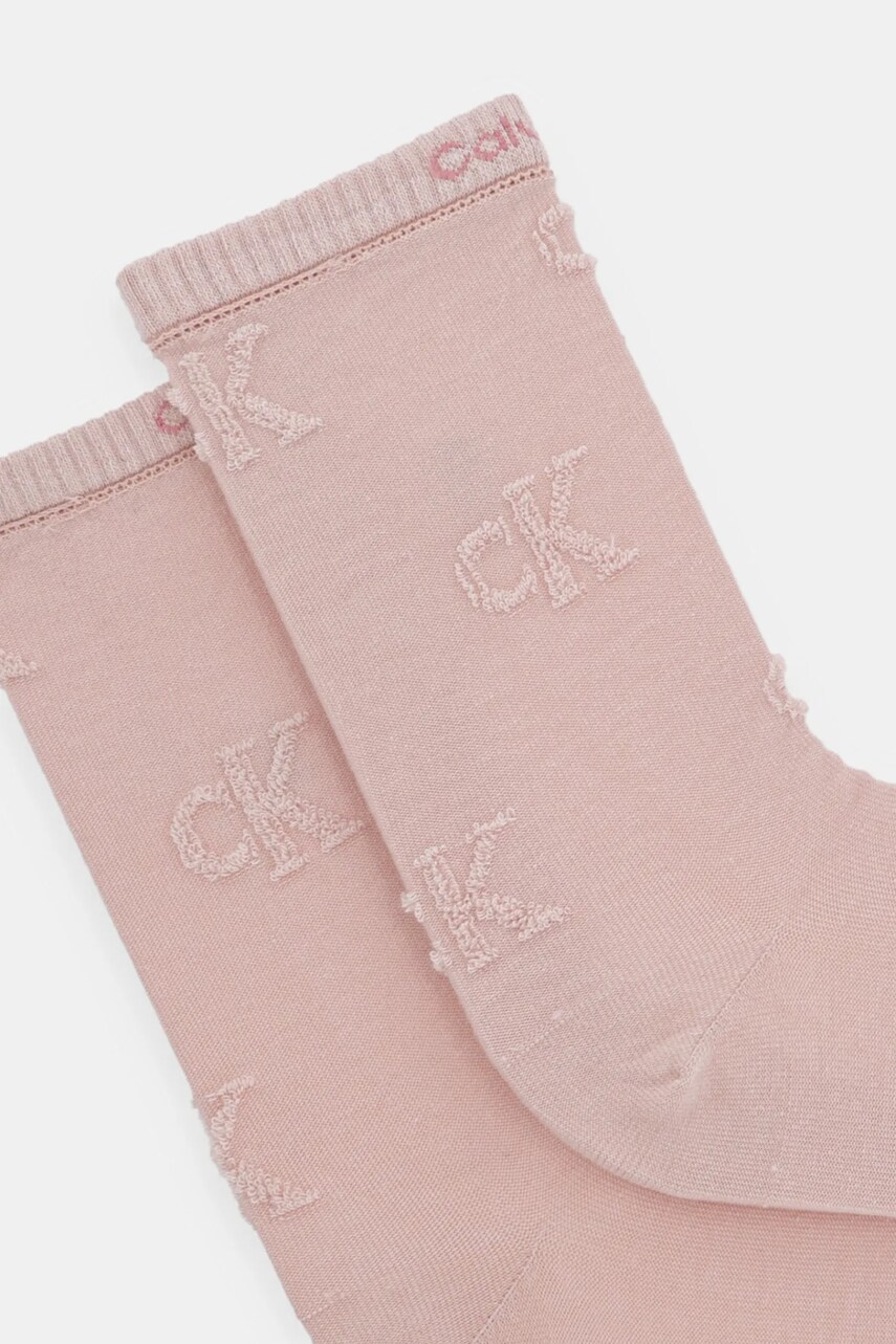 Шкарпетки Calvin Klein Jeans жіночі колір рожевий 701232643
