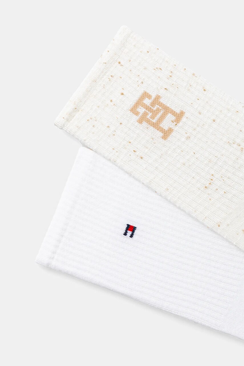 Шкарпетки Tommy Hilfiger 2-pack жіночі колір бежевий 701232609