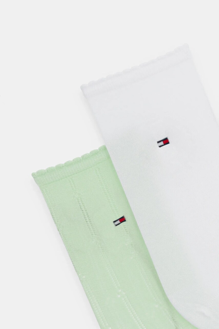 Шкарпетки Tommy Hilfiger 2-pack жіночі колір зелений 701232610