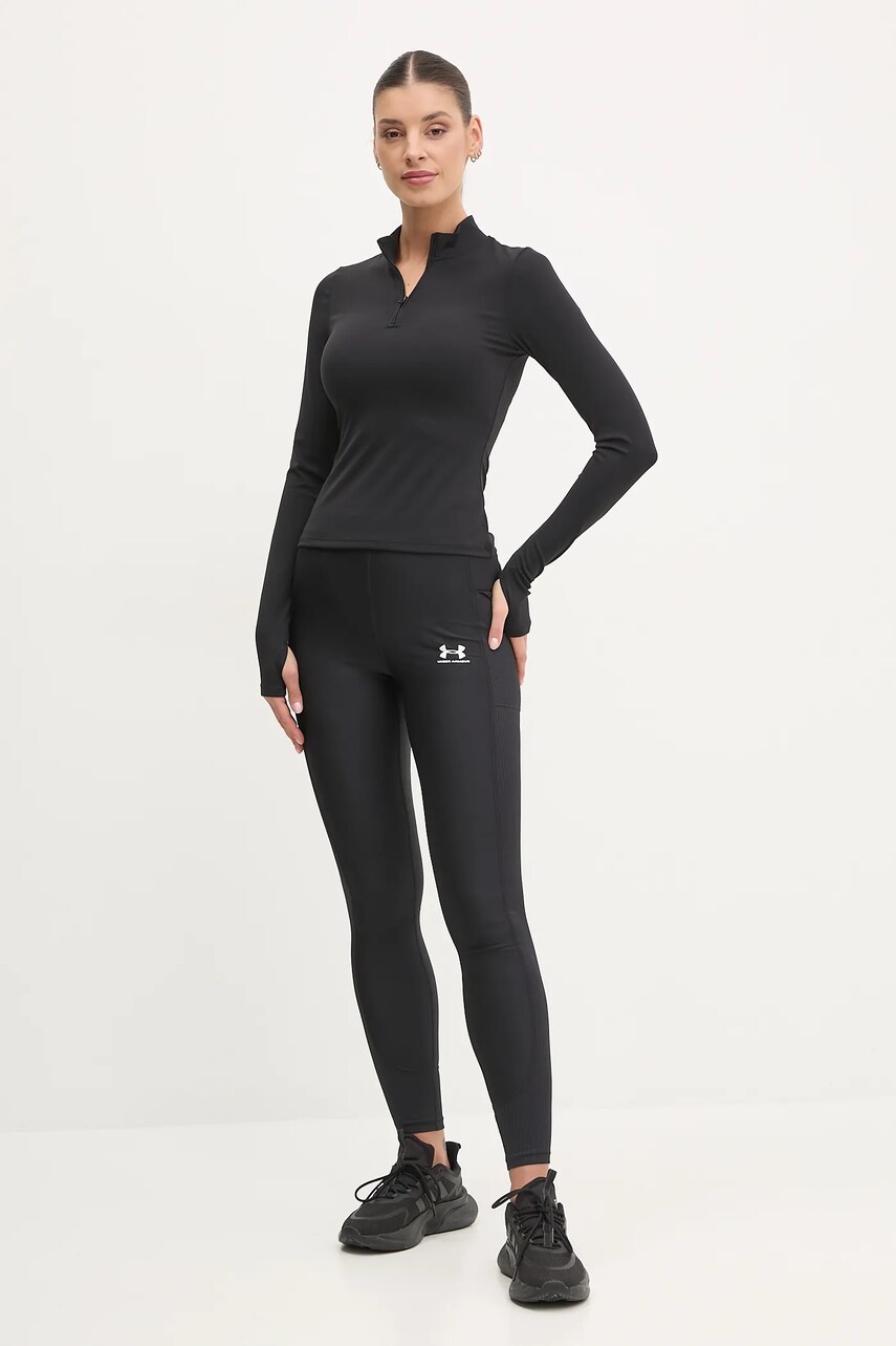 Легінси для тренувань Under Armour HotGear колір чорний з принтом 1388693