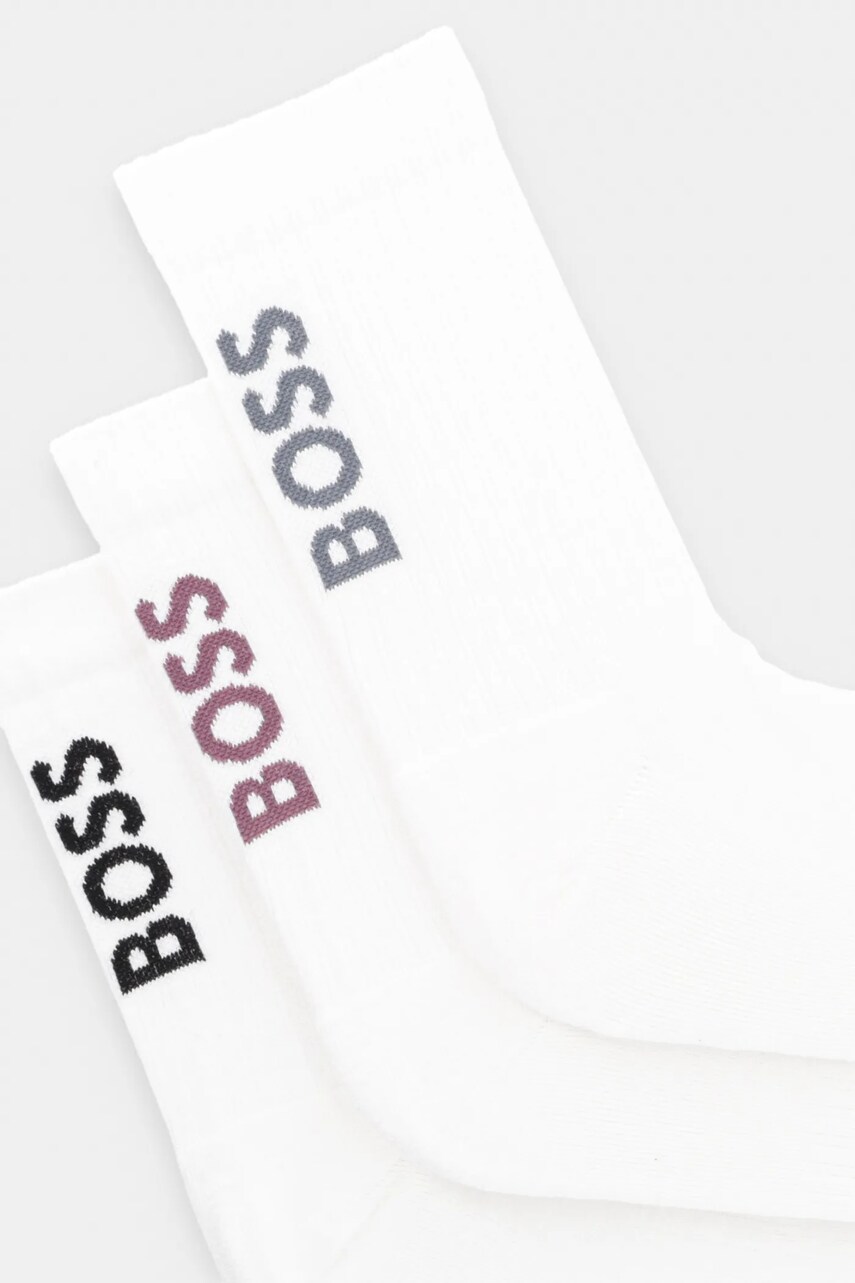 Шкарпетки BOSS 3-pack чоловічі колір білий 50531540