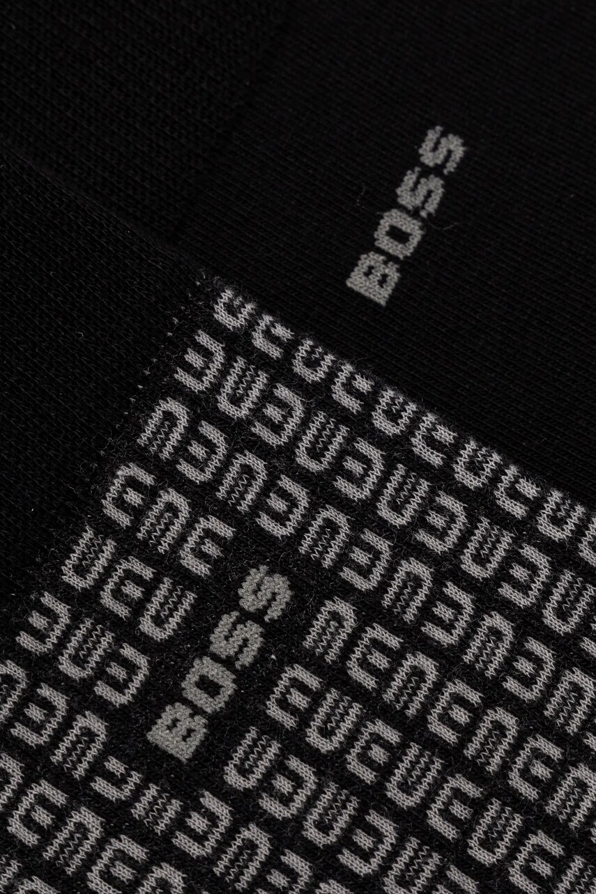 Шкарпетки BOSS 2-pack чоловічі колір чорний 50537479