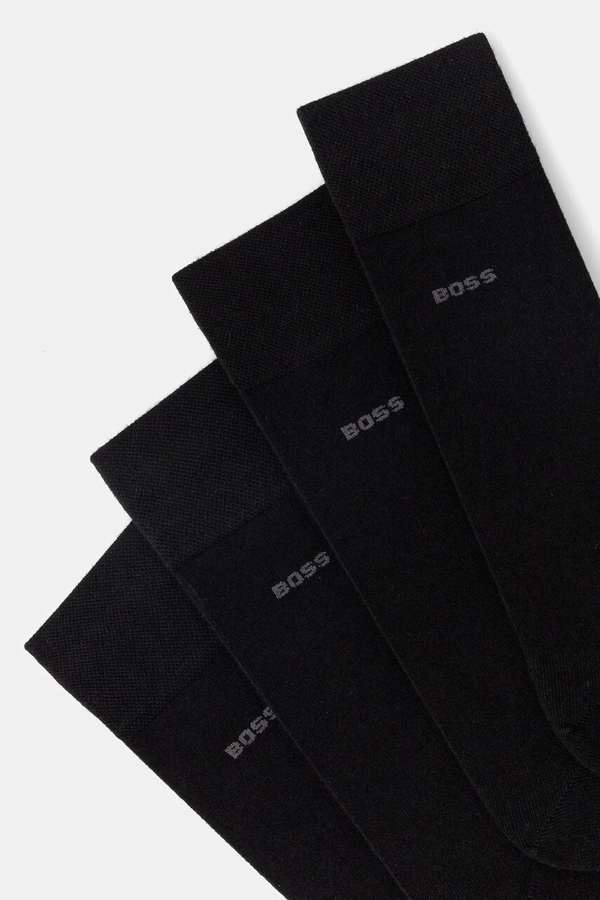 Шкарпетки BOSS 2-pack чоловічі колір чорний 50538200