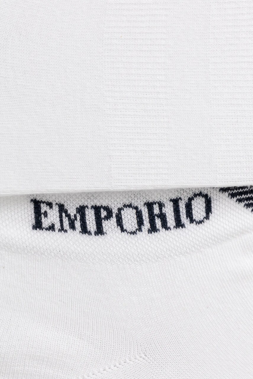 Шкарпетки Emporio Armani Underwear 3-pack чоловічі колір білий EM000550 AF12276