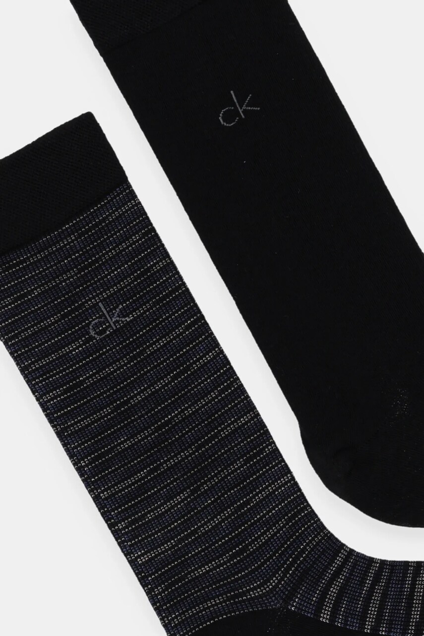 Шкарпетки Calvin Klein 2-pack чоловічі колір чорний 701231365