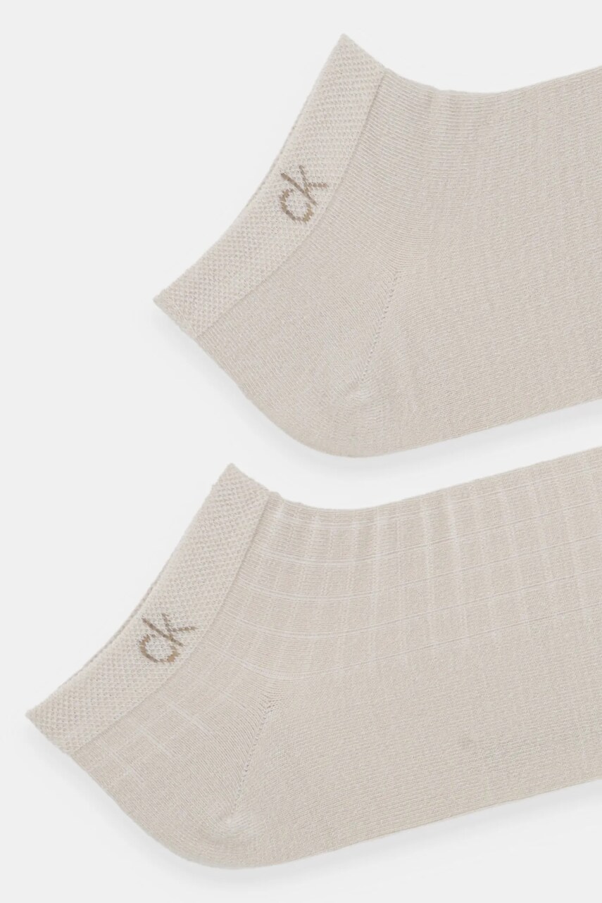 Шкарпетки Calvin Klein 2-pack чоловічі колір бежевий 701233245