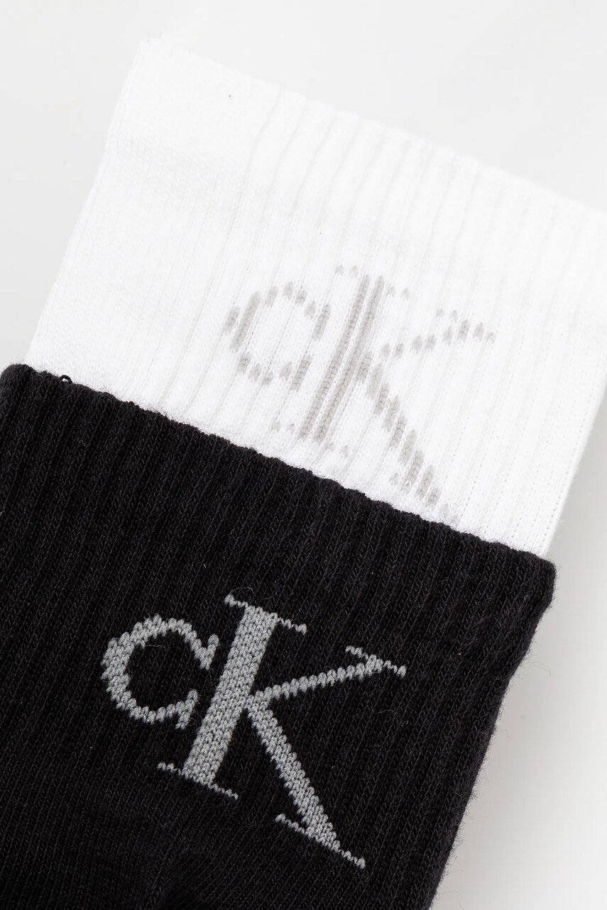 Шкарпетки Calvin Klein Jeans 2-pack чоловічі колір білий 701231392