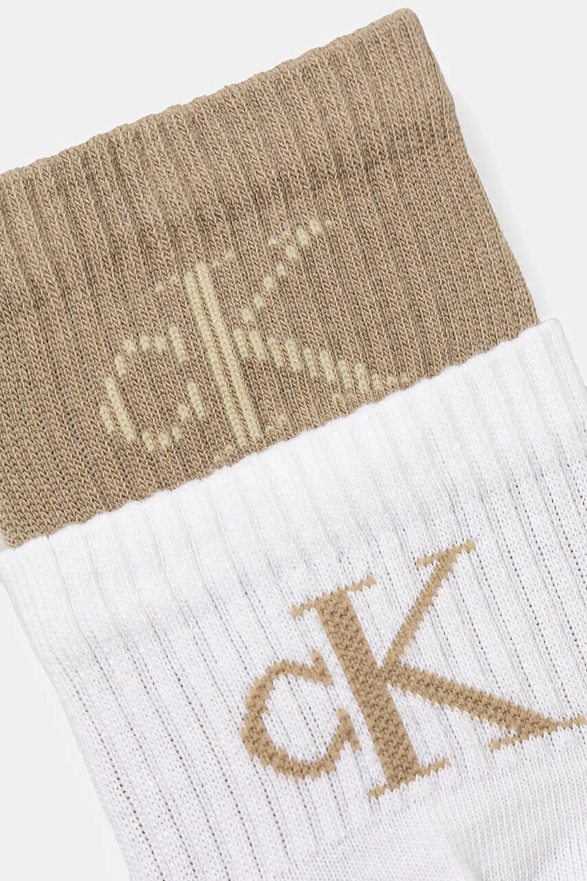 Шкарпетки Calvin Klein Jeans 2-pack чоловічі колір бежевий 701231392