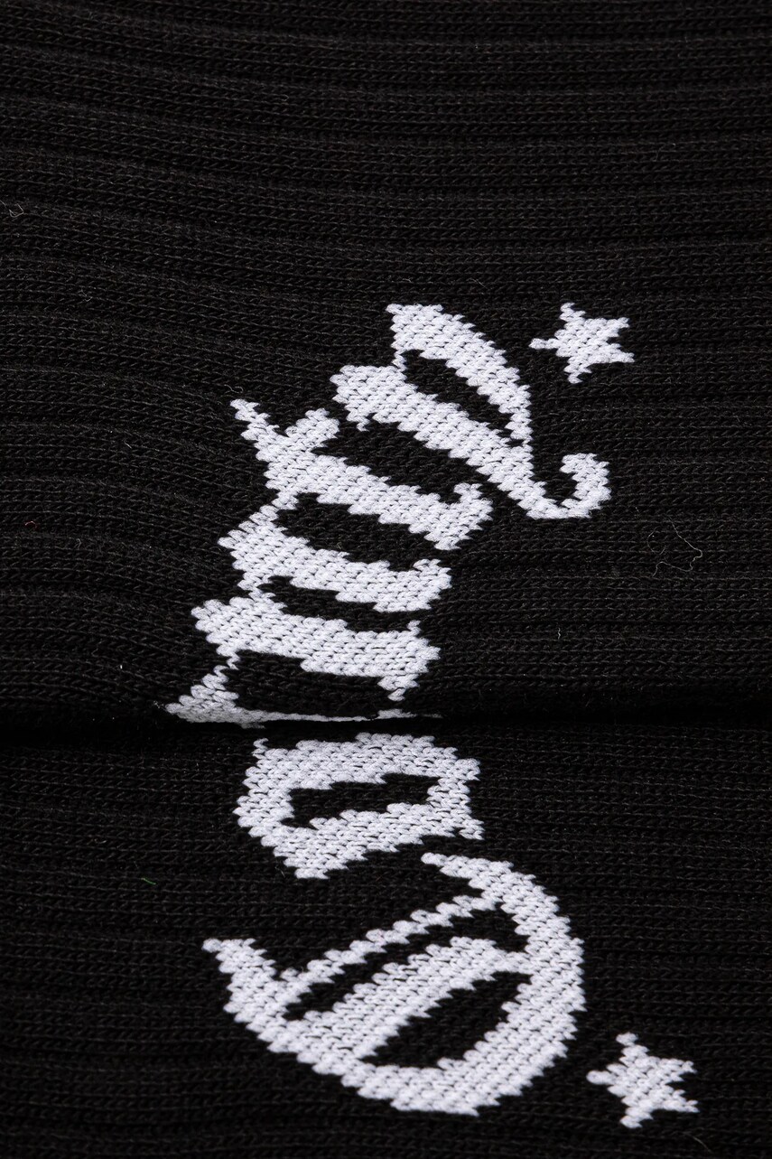 Шкарпетки Marcelo Burlon County Goth Short Socks Black White чоловічі колір чорний CMRA015S25KNI0031001