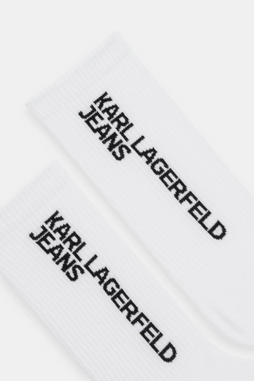 Шкарпетки Karl Lagerfeld Jeans 2-pack колір білий A1W47053
