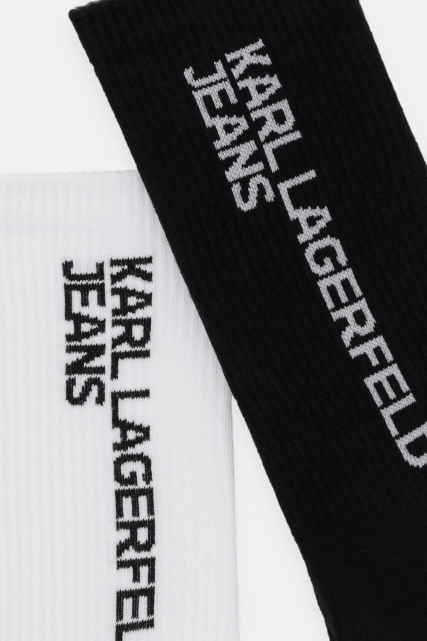 Шкарпетки Karl Lagerfeld Jeans 2-pack колір чорний A1W47053