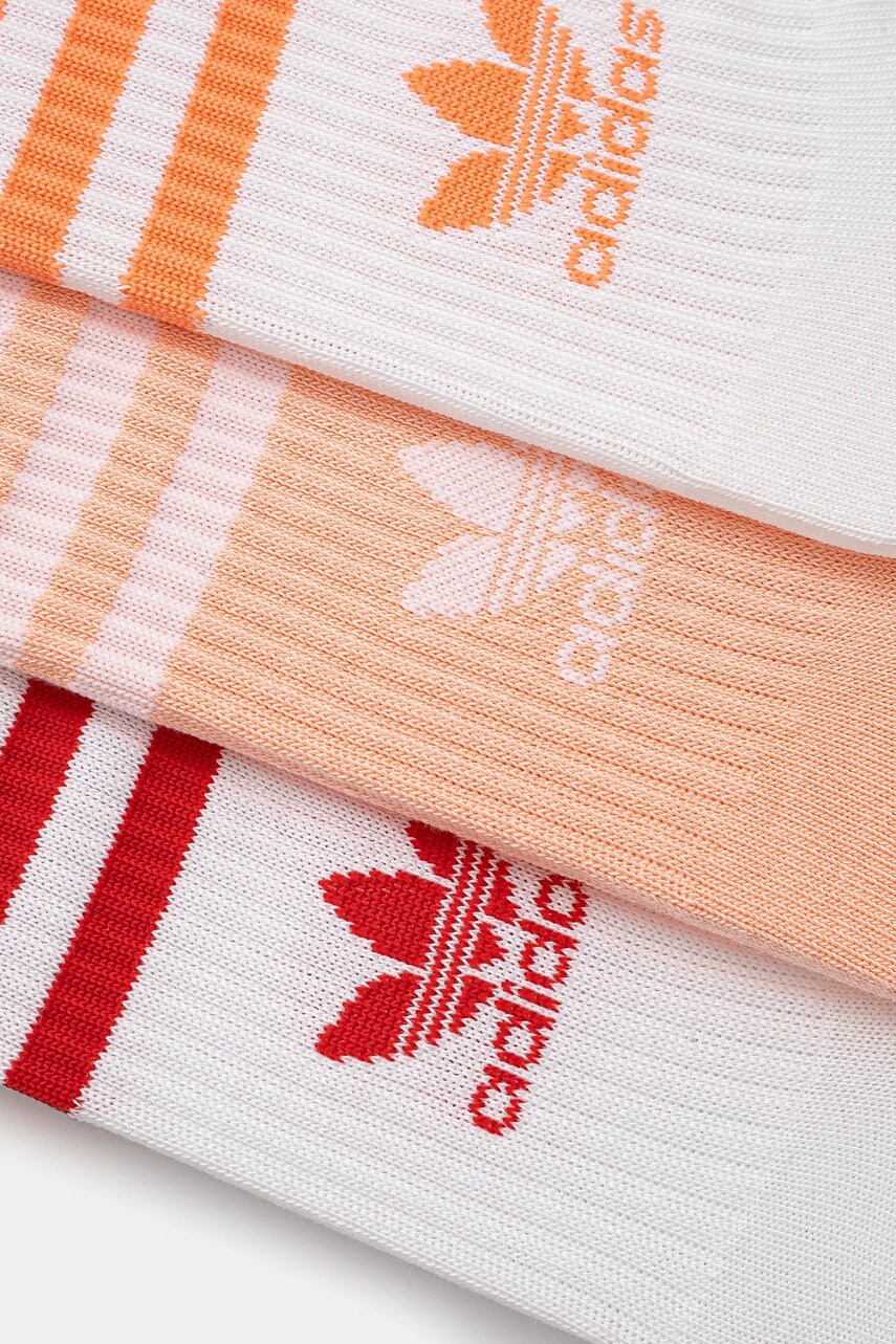 Шкарпетки adidas Originals 3-Stripes 3-pack колір білий JI9472