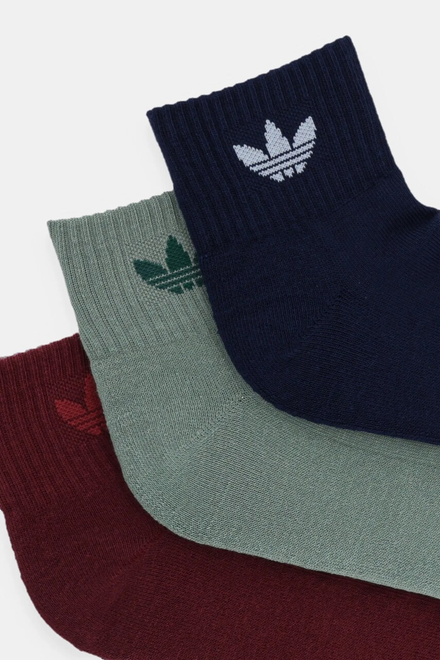 Шкарпетки adidas Originals 3-pack колір бордовий JI9495