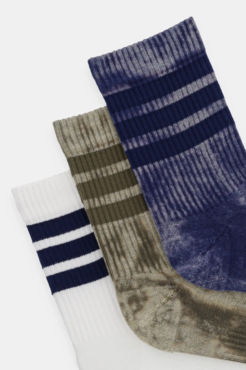 Шкарпетки adidas 3-Stripes 3-pack колір білий JI6333