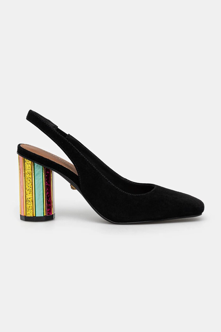 Туфлі Kurt Geiger London Perspex Heel Sling колір чорний каблук блок 3968505209
