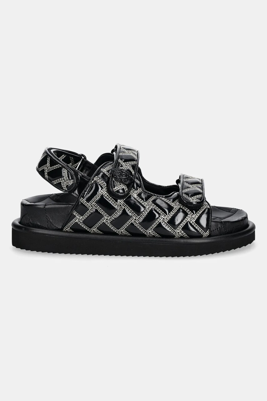 Шкіряні сандалі Kurt Geiger London Orson жіночі колір чорний на платформі 3469600309