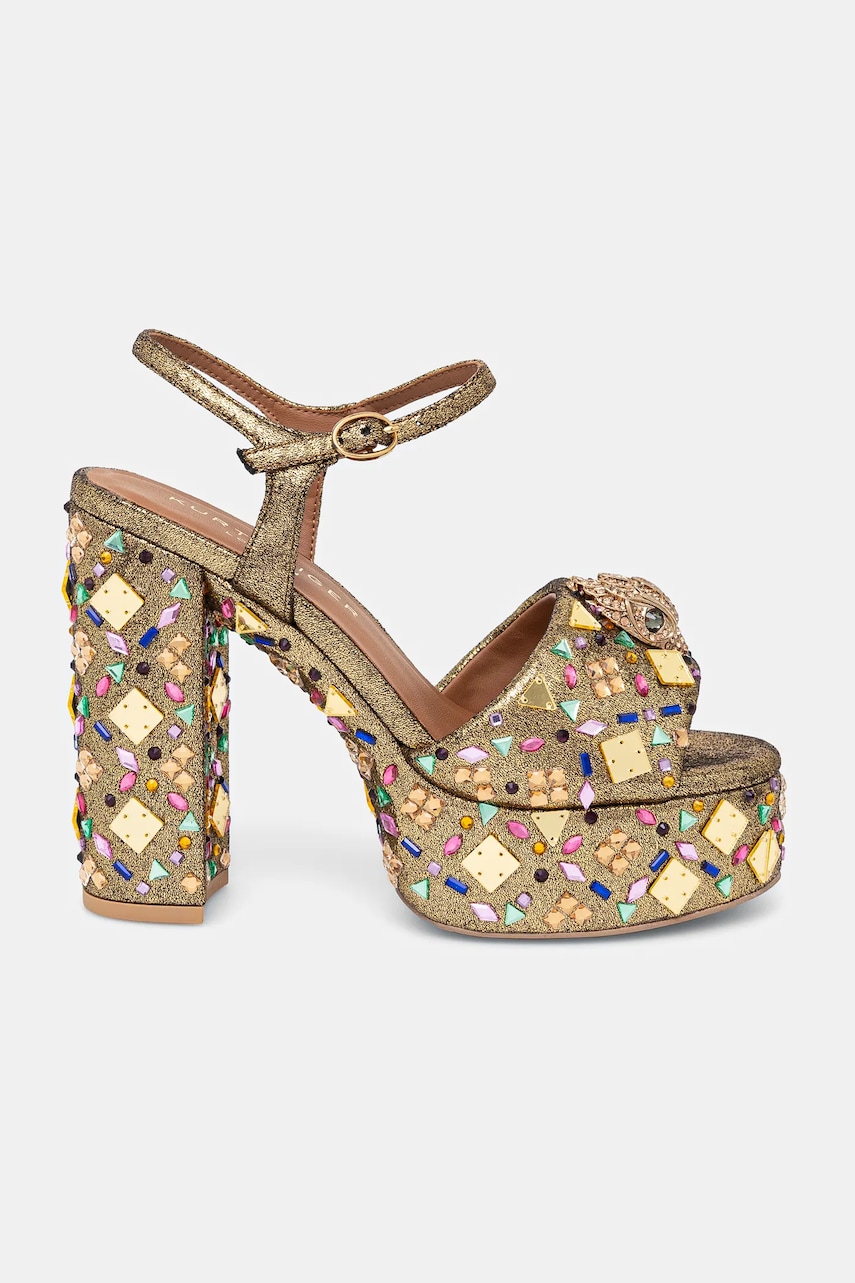 Сандалі Kurt Geiger London Kensington Platform Sandal колір золотий 9798866609