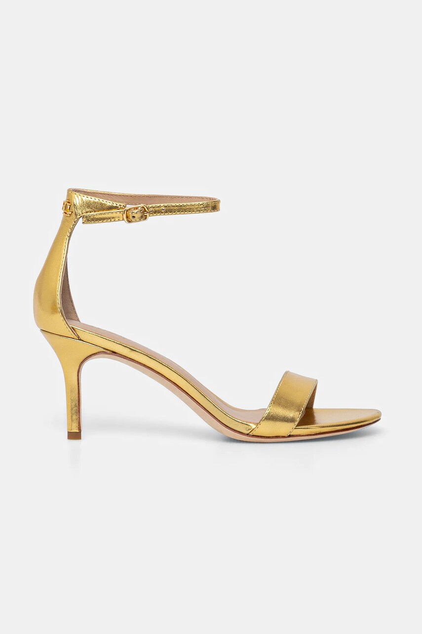 Шкіряні сандалі Lauren Ralph Lauren Allie Mid колір золотий 802978207001