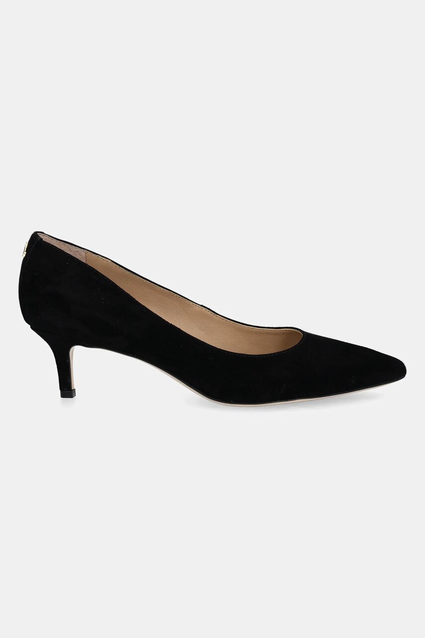 Замшеві туфлі Lauren Ralph Lauren Adrienne колір чорний 802962174001