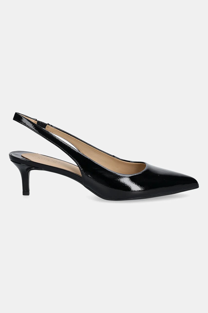 Шкіряні туфлі Lauren Ralph Lauren Lolah II колір чорний 802959210001