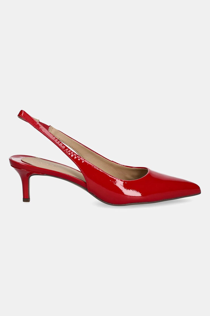 Шкіряні туфлі Lauren Ralph Lauren Lolah II колір червоний 802959210002