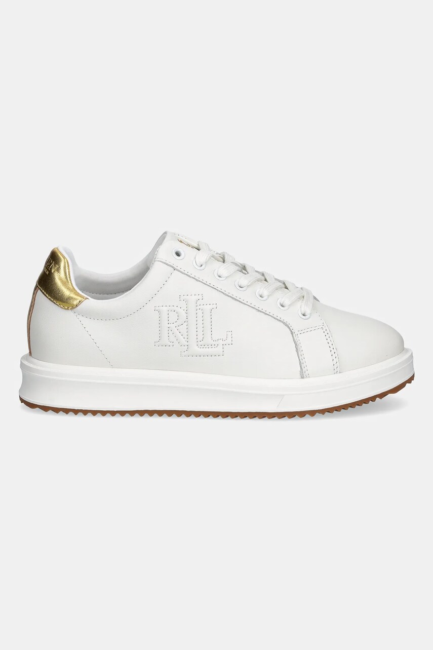 Шкіряні кросівки Lauren Ralph Lauren Ainsley колір білий 802978213001