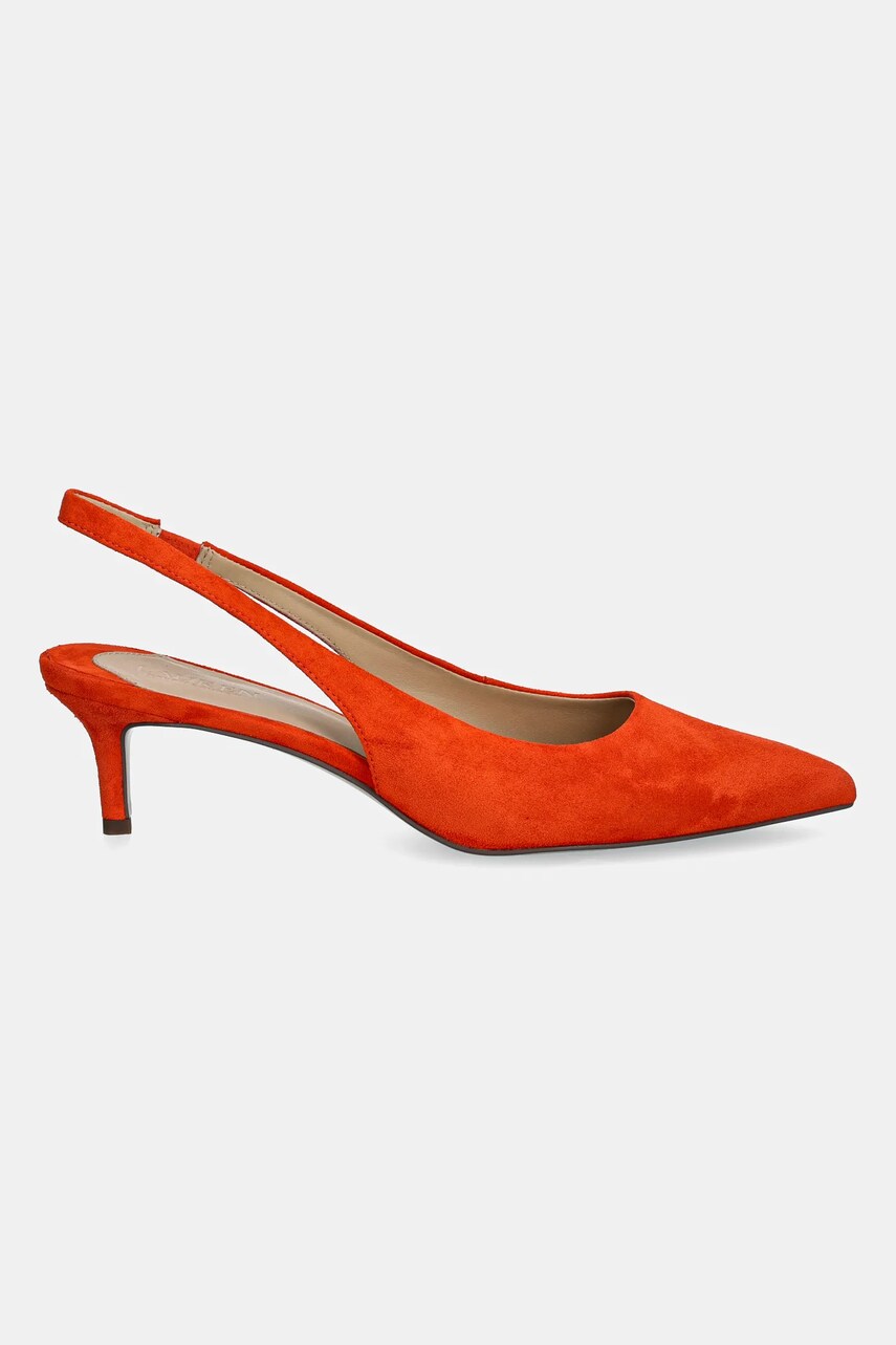 Замшеві туфлі Lauren Ralph Lauren Lolah II колір помаранчевий 802959263003