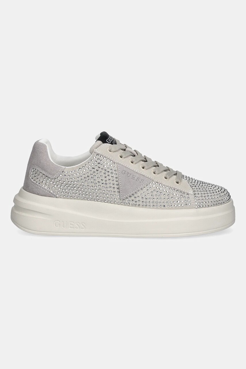 Шкіряні кросівки Guess ELBINA колір сірий FLPELB SUE12
