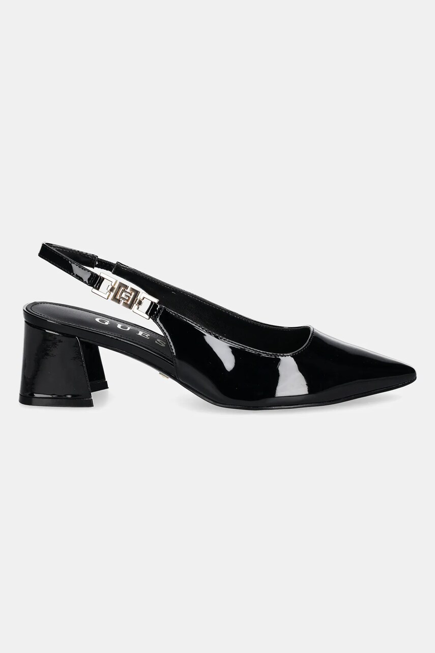 Туфлі Guess ZABELA колір чорний каблук блок FLPZAB PAF05