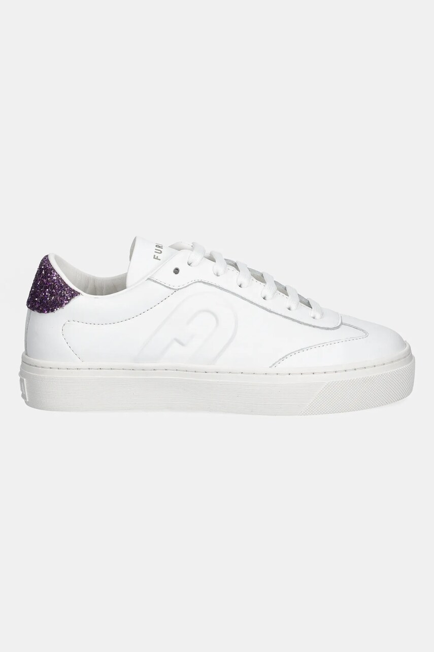 Шкіряні кросівки Furla Enjoy Lace-Up Sneaker колір білий YJ10ENJ BX3726 3751S