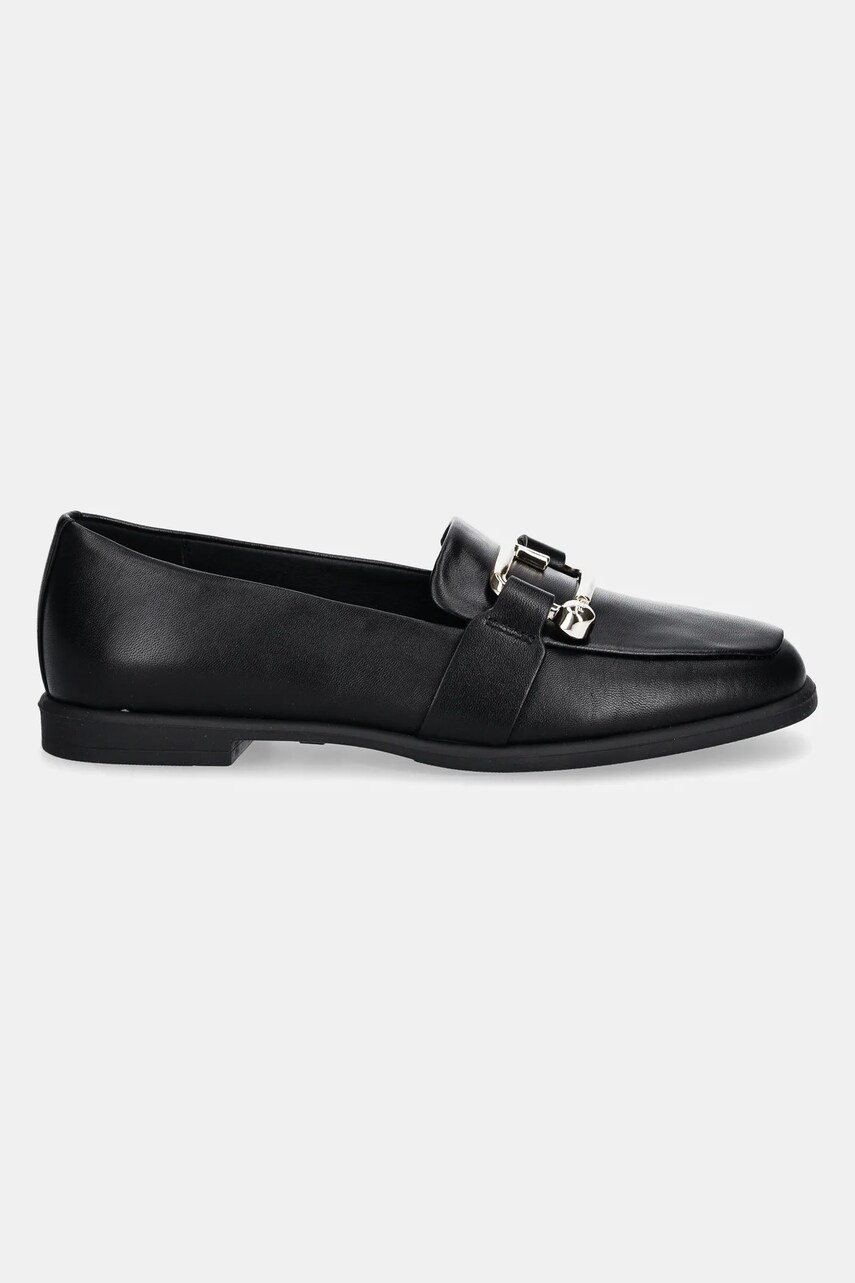 Шкіряні мокасини Furla Nuvola Loafer жіночі колір чорний на плоскому ходу YI48FNU X30000 O6000