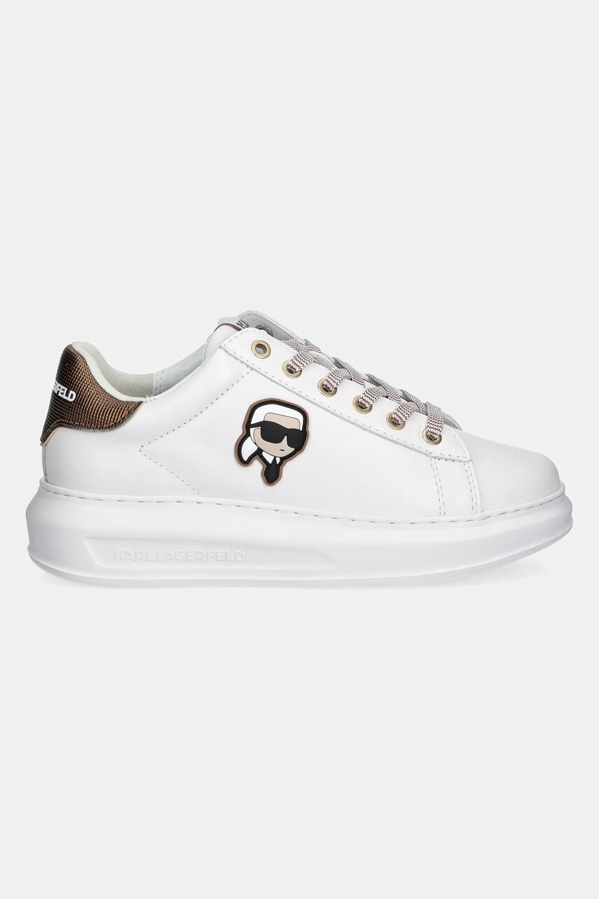 Шкіряні кросівки Karl Lagerfeld KAPRI NFT колір білий KL62531N