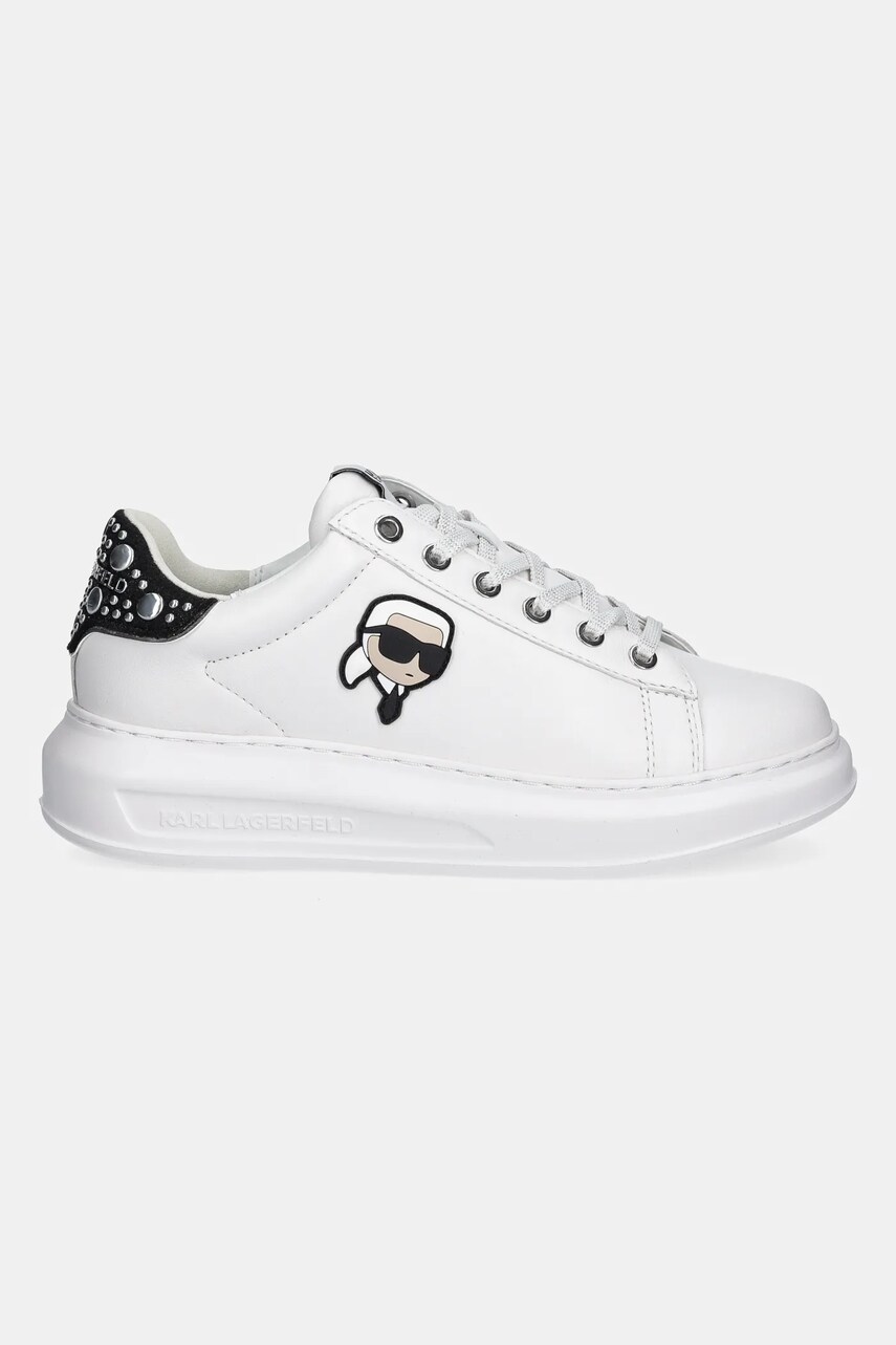 Шкіряні кросівки Karl Lagerfeld KAPRI NFT колір білий KL62529M