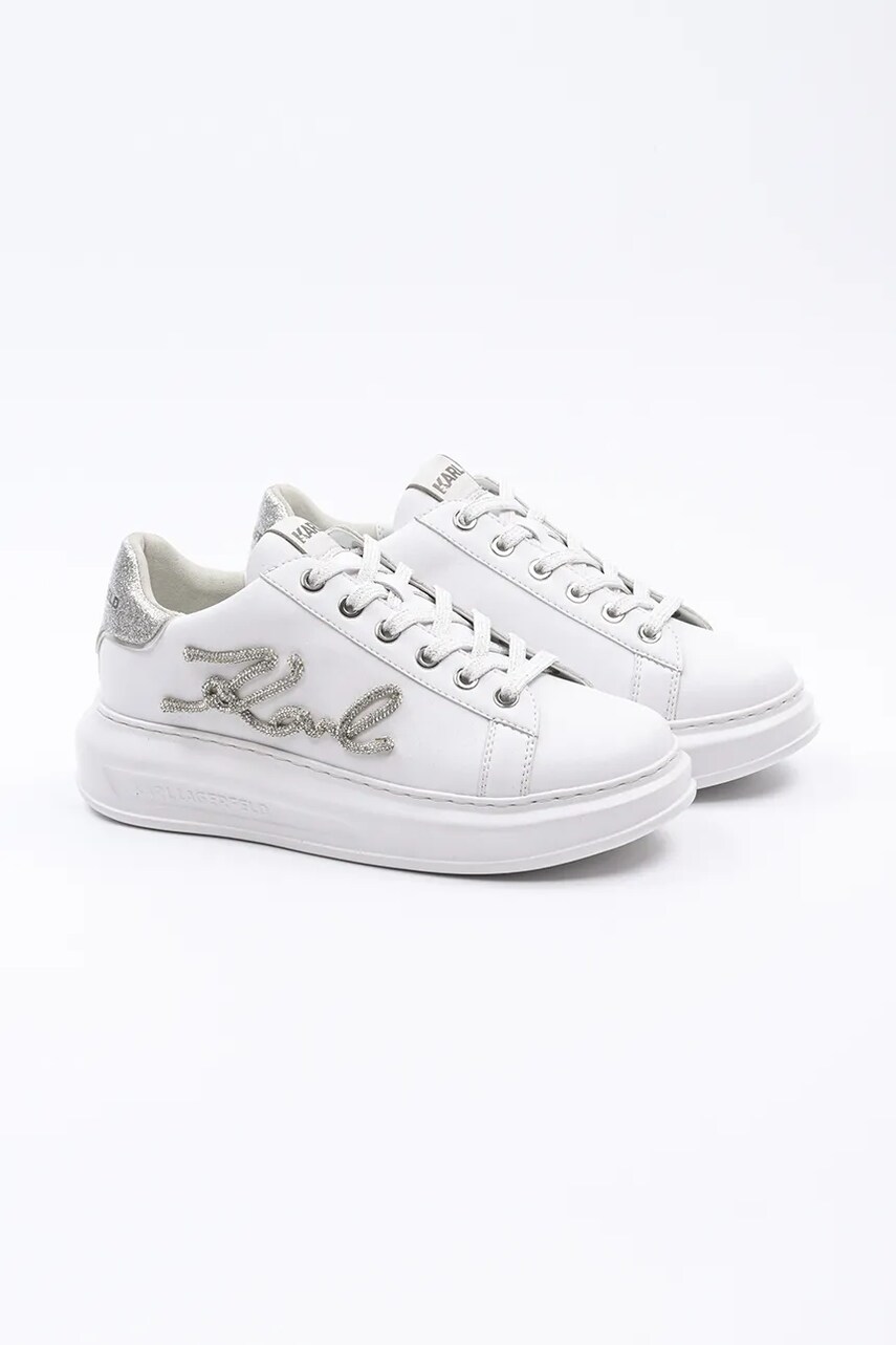 Шкіряні кросівки Karl Lagerfeld KAPRI колір білий KL62511G