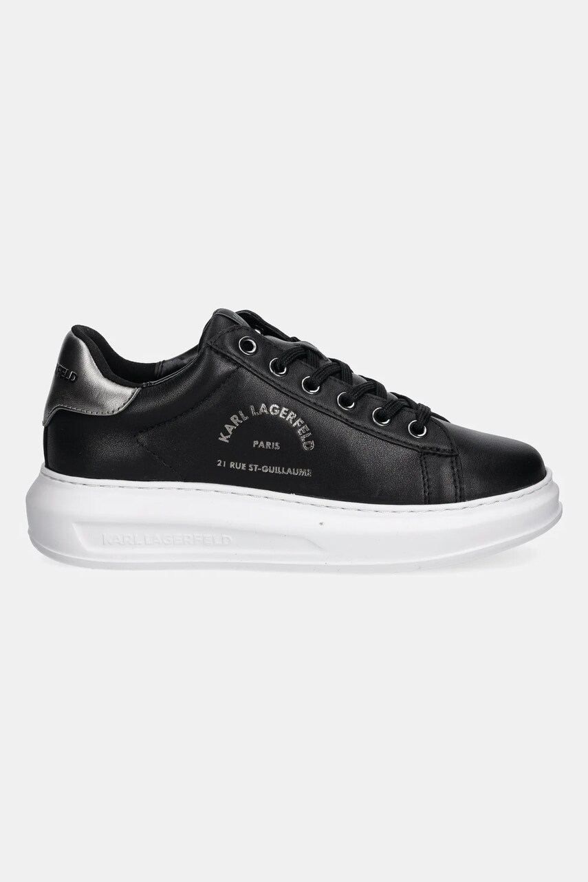 Шкіряні кросівки Karl Lagerfeld KAPRI колір чорний KL62538K