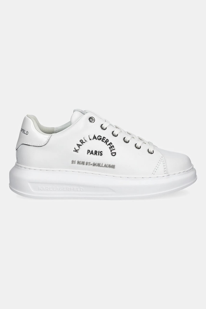 Шкіряні кросівки Karl Lagerfeld KAPRI колір білий KL62539K