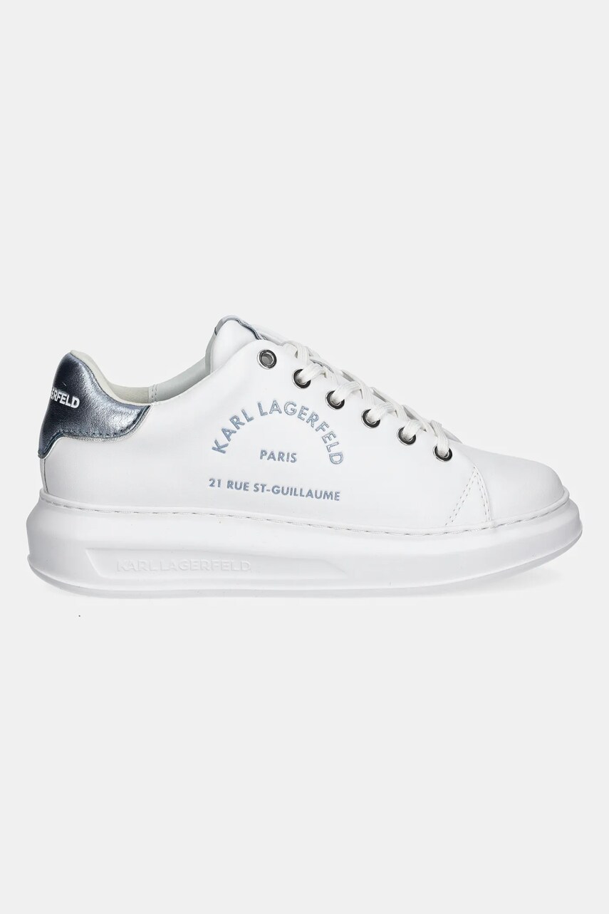 Шкіряні кросівки Karl Lagerfeld KAPRI колір білий KL62539F