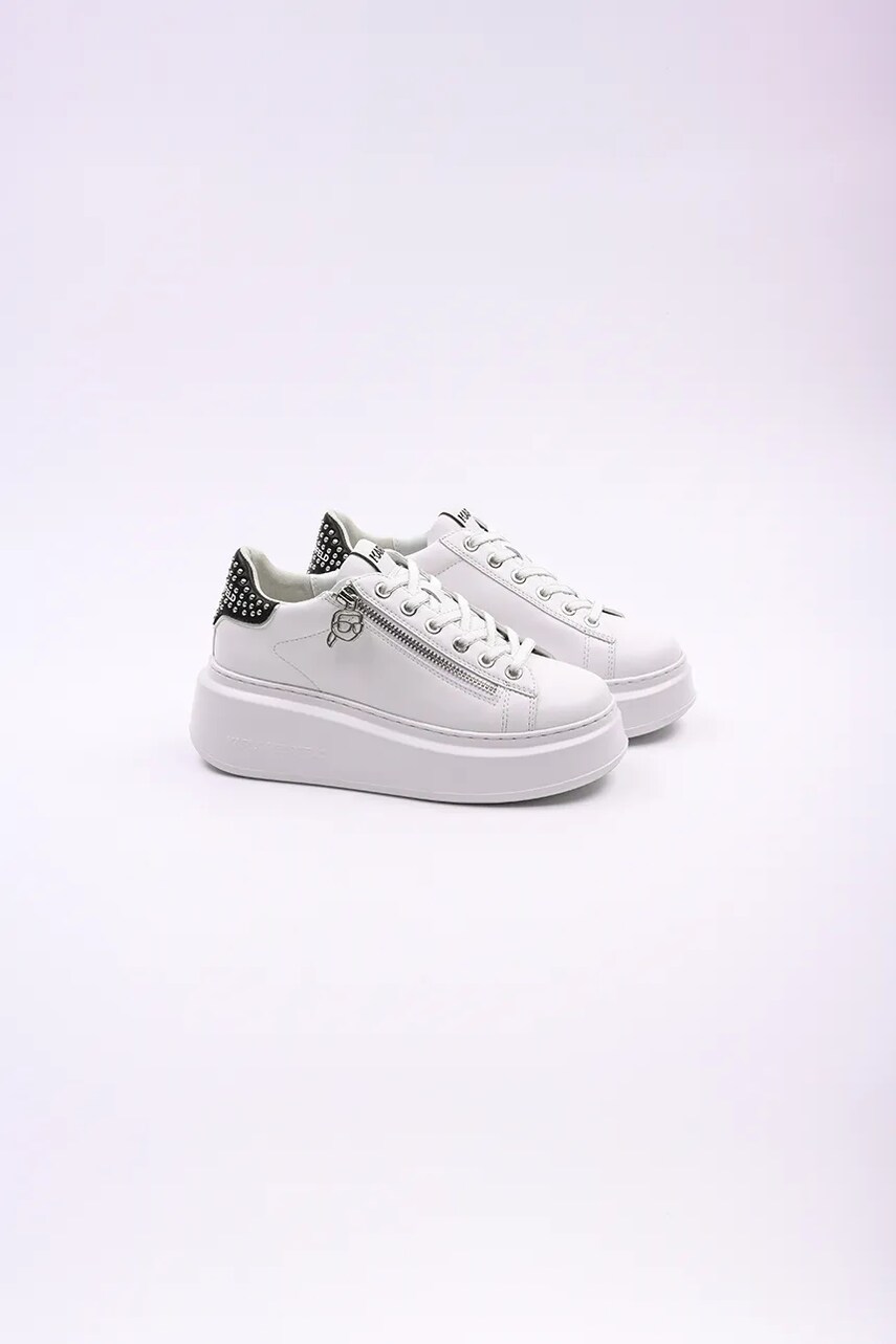 Шкіряні кросівки Karl Lagerfeld ANAKAPRI колір білий KL63527