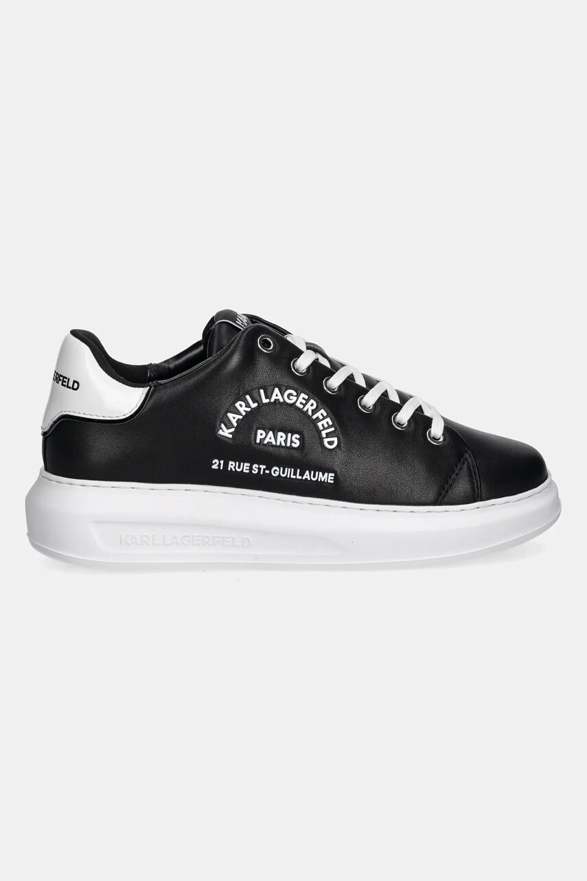 Шкіряні кросівки Karl Lagerfeld KAPRI колір чорний KL62539K