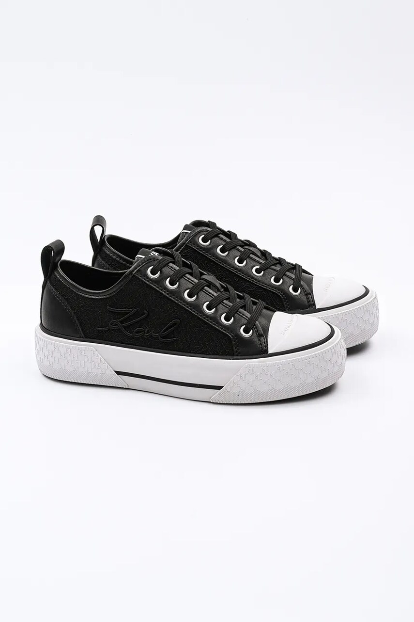 Кеди Karl Lagerfeld KAMPUS MAX III жіночі колір чорний KL60611F