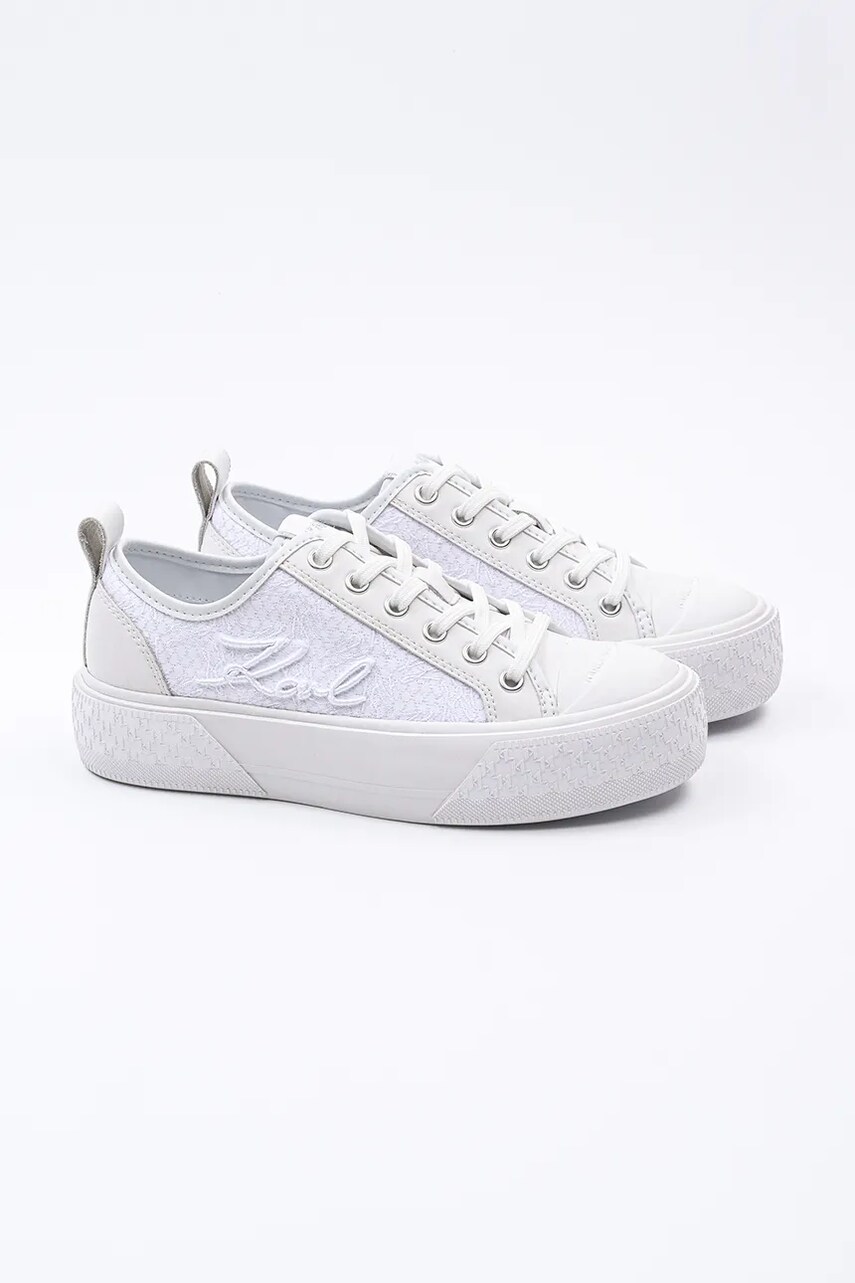 Кеди Karl Lagerfeld KAMPUS MAX III жіночі колір білий KL60611F