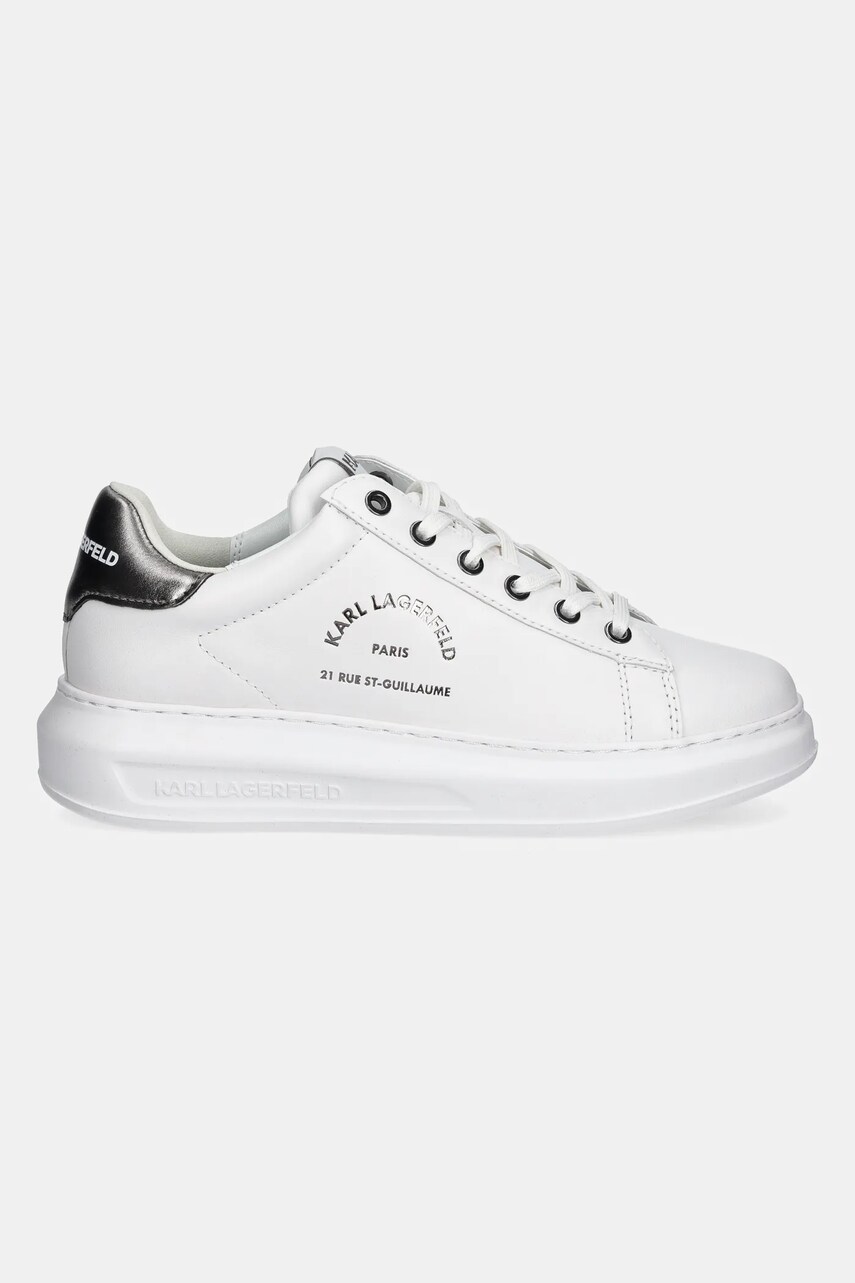 Шкіряні кросівки Karl Lagerfeld KAPRI колір білий KL62538K