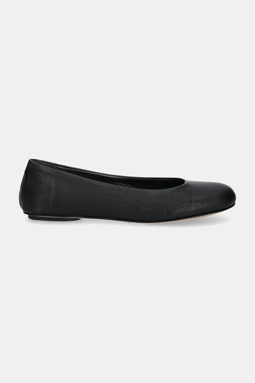 Шкіряні балетки Weekend Max Mara TODI колір чорний  2515521074600