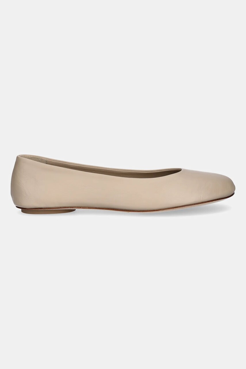 Шкіряні балетки Weekend Max Mara TODI колір бежевий  2515521074600